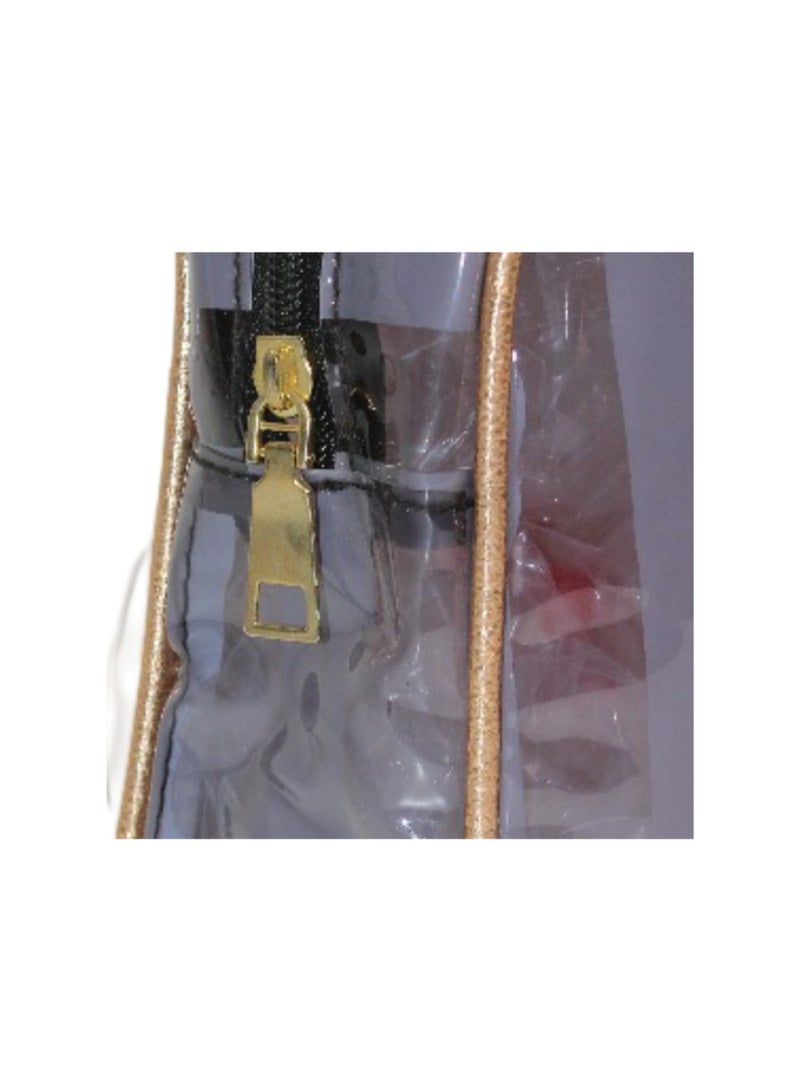 فانسي حقيبة ظهر للبنات - رمادي شفاف - Image 3